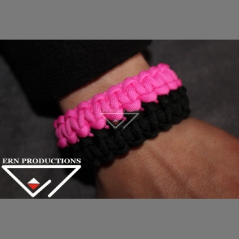 Bransoletka Wide Cobra - Pink + Black